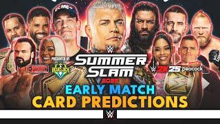 WWE SummerSlam 2025 - Early Card