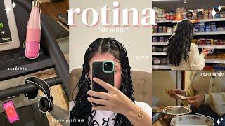 ROTINA da noite | banho, academia, cozinhando, grwm, vlog, skin care 🫧‍