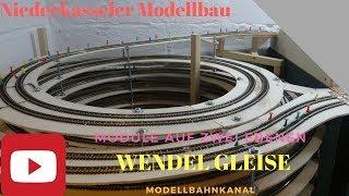 Erste Gleise von der Wendel Module bauen Niederkasseler Modellbau Modelleisenbahn Moba Eisenbahn