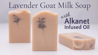 Lavender Goat Milk Soap with Alkanet Infused Oil