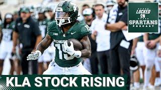 MSU football's Kay'Ron Lynch-Adams ruling the RB position?; Khris Bogle flying under-the-radar