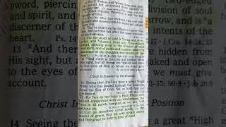 Daily Bible Reading , Hebrews 4:8-16