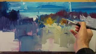 Mangawhai Speed Painting in Acrylics