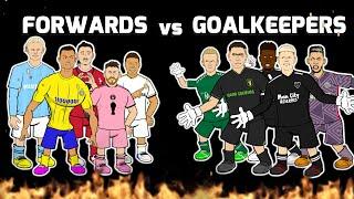 FORWARDS vs GOALKEEPERS (Football Challenges Frontmen 7.5)