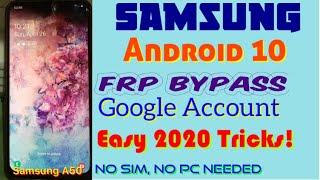 All Samsung Android 10 FRP Bypass in easy tricks, no PC, no Simcard needed / Samsung A50 FRP Bypass