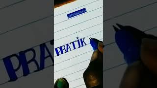 How to write pratiksha name writing ️#shorts