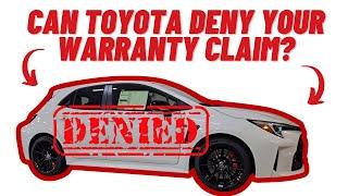 ARE THE TOYOTA GR COROLLA ENGINE CATCHING ON FIRE? CAN TOYOTA DENY YOUR WARRANTY CLAIM?