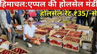 Himachal Apple Wholesale market #himachal #applewholesale #wholesalemarket