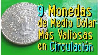 (s) 9 Monedas de Medio Dólar más Valiosas en Circulación