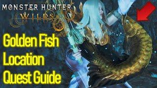 Monster Hunter Wilds golden fish location, where to catch a golden fish for the fishing quest