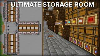 Minecraft Storage Room with Automatic Sorting System - 2 Million Item Capacity