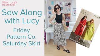 Sew an On Trend Midi Skirt With Me - Friday Pattern Co. Saturday Skirt