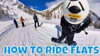 How To Ride Flats & Cat Tracks on A Snowboard