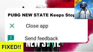 Fix Pubg-new State Mobile is Keep Stopping in Android Mobile