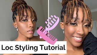 Quick and Easy Loc Style I Locs Styles for Women I Loc Tutorial I Miss Kobeli