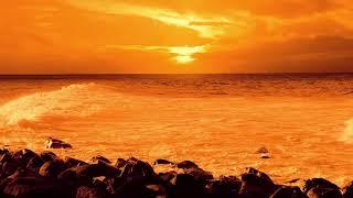 Sleeping relaxing music with Beautiful Orange sunset Meditational video with soulful music. #love