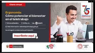 Charla virtual: Ergonomía: Como potenciar el bienestar en el teletrabajo