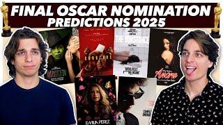 FINAL 2025 Oscar Nomination Predictions!!