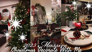 NEW2023 DECORATE WITH ME FOR CHRISTMAS/CHRISTMAS MARATHON/COZY TRADITIONAL CHRISTMAS