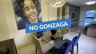 Lindo Apartamento com 3 dormitórios com 140 m² no Gonzaga em Santos/SP