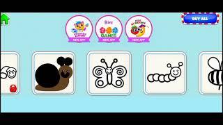 Drawing for kids "BINI BAMBINI" education games...Gameplay video part-1