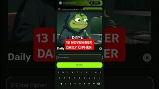 Meme Lab 13 November Daily Memecoin Cipher | Today Meme Lab Cipher #memelab #memecoin #airdrop