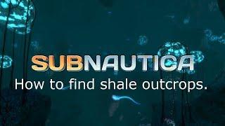 Subnautica | How to find shale outcrops. (gold, lithium and diamonds)