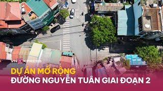 Nút thắt cổ chai trong dự án mở rộng đường Nguyễn Tuân | VnExpress