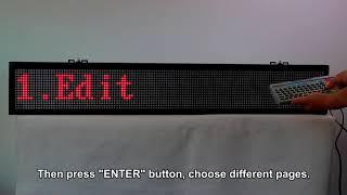 40" Remote Programmable Scrolling Led Sign Board - Leadleds