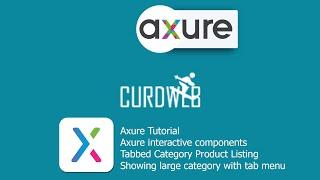 Tabbed Category Product Listing in axure | Axure interactive components tutorial