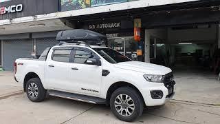 กล่องเก็บของบนหลังคารถ THULE RoofBox Force XT M ติดตั้ง Ford Ranger เรนเจอร์ ที่วางของบนหลังคารถ