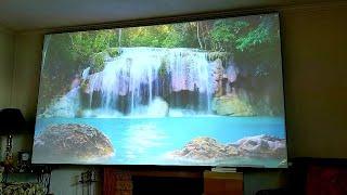 AKIA Screens 125 inch Home Theater Projector Screen Edge Free Build Your Home Theater Setup