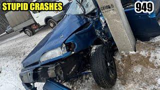 Stupid crashes 949 December 2024 car crash compilation