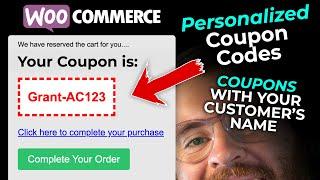 Personalized Coupon Codes WooCommerce | Put your Customers Name in the Coupon Code - Easy Method