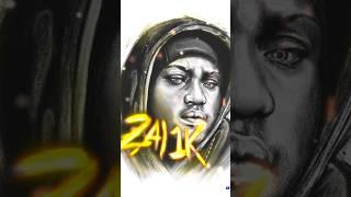 Digital Portrait Drawing of Zai1K #artiztc #shorts #art #zai1k