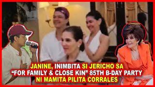 (853) Janine G, inimbita si Jericho R sa “for family-close kin” 85th bday party ni Pilita Corrales