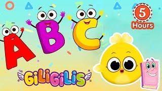 Learn Alphabet and Spelling for Giligilis | Counting Numbers Song | Super Simple ABCs - Giligilis