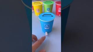 DIY Mini Dustbin With Paper Cup #diy #minidustbin #cute #handmade #artandcraft #craft #decocraft