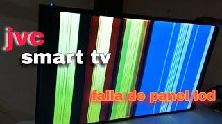 pantalla jvc smart con rayas verticales