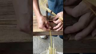 Watch a Master Weave a Bamboo Basket! #working #craftsman