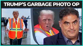 Trump Climbs Into A Garbage Truck!