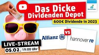 Dicke Dividenden 2023 – Allianz vs Hannover Rück