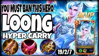 THE MOST BROKEN - LOONG HONOR OF KINGS BUILD AND GAMEPLAY | RANK EPIC