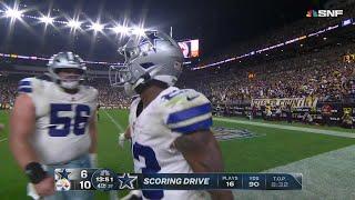 Dak keeps the play alive and gives Dallas the lead!