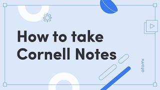 Study Skills: How to Take Cornell Notes