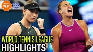 Aryna Sabalenka vs Paula Badosa Highlights | World Tennis League 2024