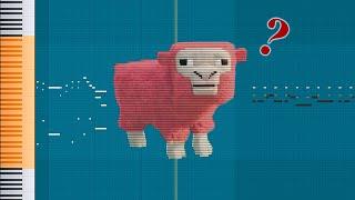 What Pink Sheep from Minecraft Movie Sounds Like - MIDI Art