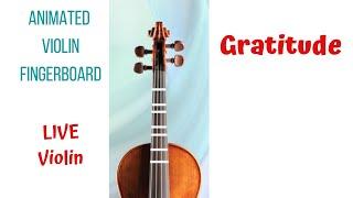 #𝓛𝓐𝟐𝟖   GRATITUDE  hymn by Brandon Lake. Animated Violins FB. Live Violin Tutorial. HERO 4 