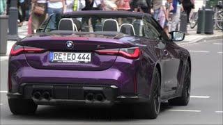 2022 BMW M4 G83 Convertible Competition in Düsseldorf - Exhaust Sound!