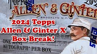 2024 Topps Allen & Ginter X Baseball Hobby Box Break!